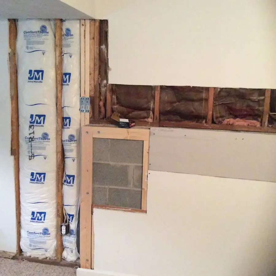 Wall insulation replacement during Odor Removal & Deodorization in Vernon